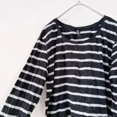 美品✨【L】 長袖Tシャツ ストライプ カジュアル ボーダー 大人カジュアル