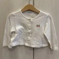 familiar カーディガン 80 ホワイト