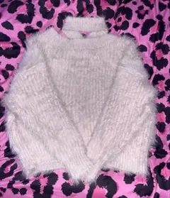 GYDA チョーカーオフショルダー ニット トップス　2WAY ジェイダ