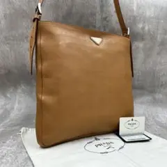 【カード付】 プラダ ショルダーバッグ 2way サコッシュ 三角ロゴ レザー