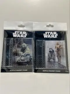 スターウォーズ アクリルマグネットスタンド ヨーダ R2-D2 C3PO セット