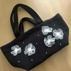 新品未使用　韓国　パール　フラワー　ヌビバッグ　マザーズバッグ　ヌビ　肩掛け可