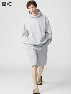 UNIQLO ユニクロC スウェットワイドショーツ ハーフパンツ 男女兼用