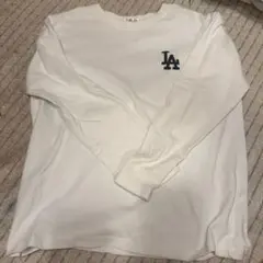 LAロゴ ホワイト長袖Tシャツのサムネイル