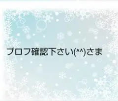 プロフ確認下さいさま