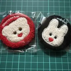 cherry on top mojojojo ボア素材 缶バッジ風キーチェーン