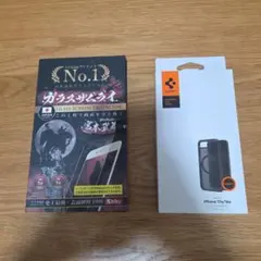iPhone 17e/16e用 Spigenケースとガラスフィルムセット