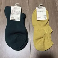 MUJI ショート丈靴下/スニーカーインソックス 25-27cm 2色セット