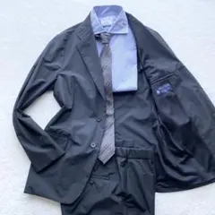 極美品✨ピルグリム×ロロピアーナ✨夏用スーツ✨セットアップ✨50 XL✨ブラック