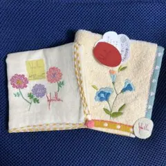 Sybilla ハンカチ 2枚セット 花柄刺繍のサムネイル