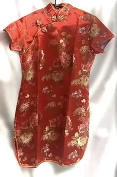 HUANGG チャイナドレス レッド Lサイズ