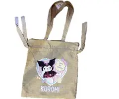 トートバッグ クロミ サンリオ Kuromi クロミちゃん チェック柄 未使用