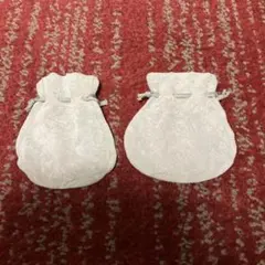 ベロア調 巾着袋 アクセサリーポーチ ギフト