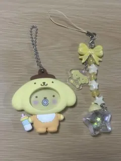ポムポムプリン　2点セット　シークレットストラップ