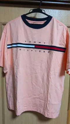 美品　トミーヒルフィガー　Tシャツ　半袖　ピンク　Mサイズ　男女