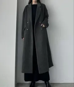 ダブルロングシャギーチェスターコート