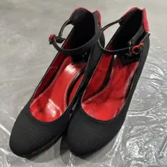 【6/7まで値下げ】ANNA SUI ウェッジソールパンプス ストラップ付きのサムネイル
