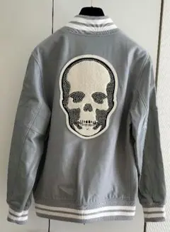 ペラフィネ カシミヤ100% 袖レザー スタジャン Sのサムネイル