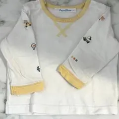 ファミリア 70cmロンT 袖に刺繍付き