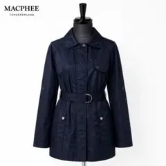 MACPHEE ナイロンコート ネイビー ベルト付き 軽量 ウインドブレーカーのサムネイル