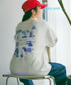niko and ... ニコアンド ルーズレイヤーグラフィックTシャツ