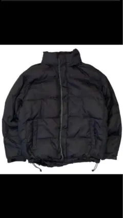 90s〜 OLD GAP 肉厚 ダウンジャケット フリース裏地 ドローコード 黒