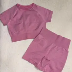 AIMM ブラウン リブ編み ヨガウェア セット 新品タグ付き 2025年最新レディース ヨガウェア 上下セット スポーツウェアの人気