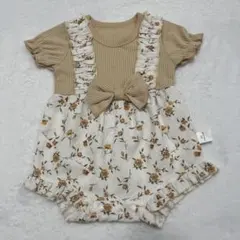 小花柄ベビー服　ロンパース　66