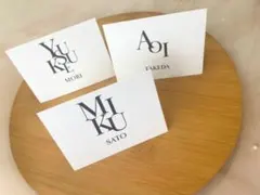 席札　結婚式　ウェディング　エスコートカード　席次表　お車代　メニュー表