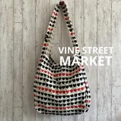 VINE STREET MARKET　ワンショルダーバッグ　ハート柄　布製
