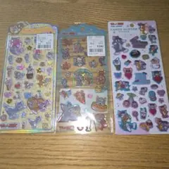 【正規品 】 トムとジェリー シール うるちゅる ドロップジュエリー 3枚セット