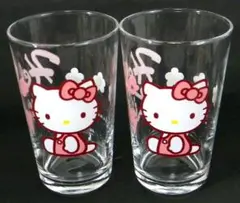 サンリオキティちゃん コップ グラス【２個セット】