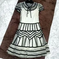 レッドヴァレンティノ　フリルロングワンピース　チュール　美品　インナー付き　40