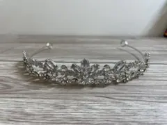 Bliss シルバー ティアラ クリスタル装飾