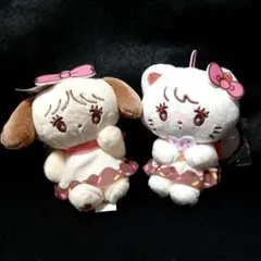 Mikko×サンリオ　ドーナツデザインマスコット　２点セット　スフレ　ムース