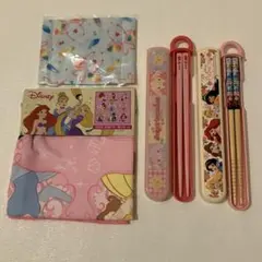 ディズニー プリンセス ハンカチ 箸セット マスク 3点セット