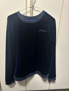 adidas ベルベット トレーナー M ネイビー