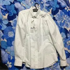 オックスフォードドットプリントシャツ(長袖)