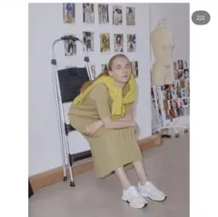 【emmi atelier】リブニットワンピース