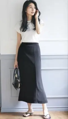 coca コカ カットツイルマーメイドスカート ブラック フレア Mサイズ