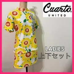 【CUARTO UNITED】美品　モック半袖スカート上下セット　ゴルフウェアのサムネイル