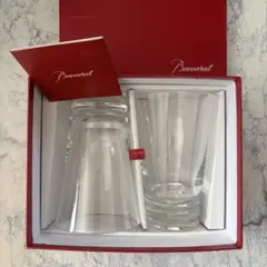 未使用 難あり【Baccarat】バカラ　クリスタルグラス　2個セット　箱付き