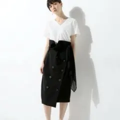美品　AKIRA NAKA アキラナカ　デザインスカート　アシンメトリーのサムネイル