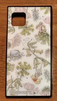 スマホケース AQUOS sense4用 KAKU くまのプーさん／ナチュラルのサムネイル