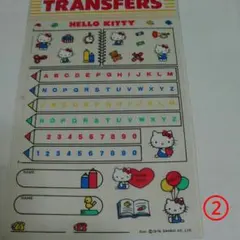シャム子&しろ子様 ハローキティ トランスファー ②とブック型ミニメモ帳