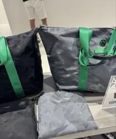 マークアンドロナ・パッカブルボストンバッグ スティールグレイ