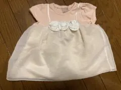 petit main フリルリボンチュニック　半袖　夏