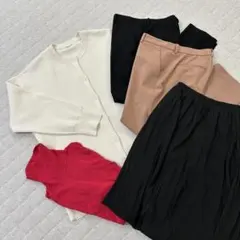 GU、UNIQLO、Bonjour Saganの5点セット