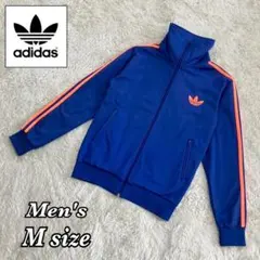 アディダス トラックジャケット ファイヤーバード ブルー メンズ Mサイズ