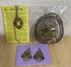 値下げ！天然石　３点セット売り！　ネックレス　ピアス